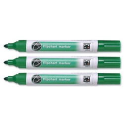 5 Star Flipchart Marker Blt Tip Green Ref [Pack